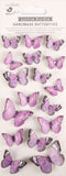 Little Birdie 3D Sticker Embellishment 17/Pkg - Beautiful Butterflies