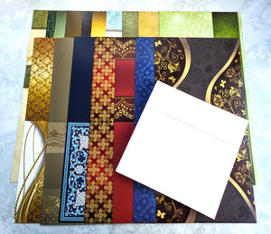 Printed Greeting Cards, 6.25" x 6.25", 14 variety pack