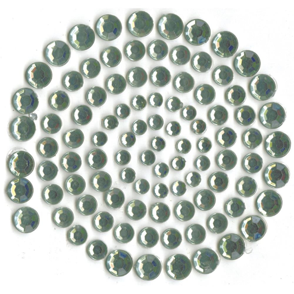 Kaisercraft Self-Adhesive Rhinestones 100-pkg-aqua