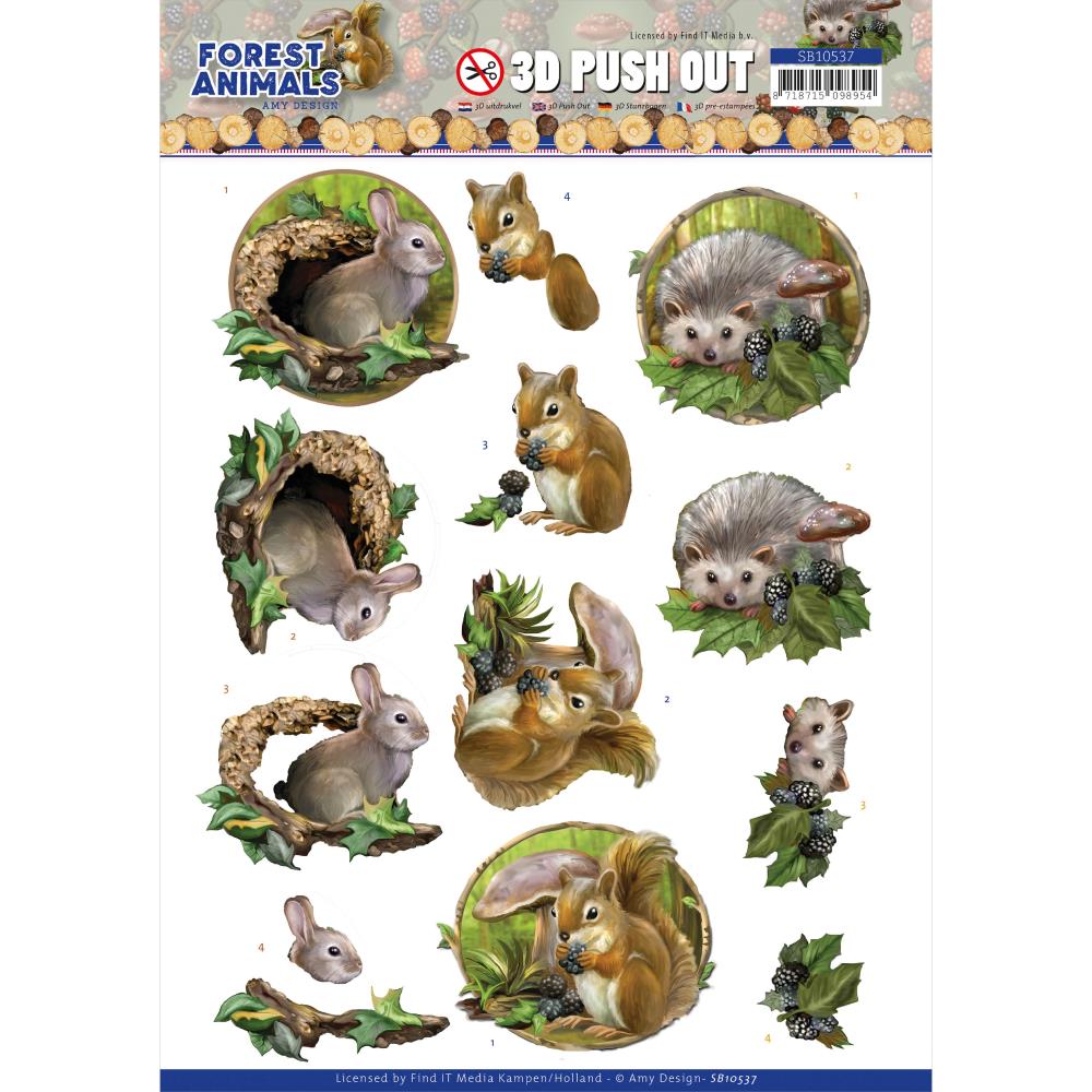 Find It Trading Amy Design Punchout Sheet - Rabbit, Forest Animals –  European Papercrafts