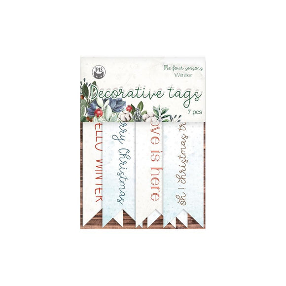 P13 The Four Seasons-Winter Double-Sided Cardstock Tags 7/Pkg
