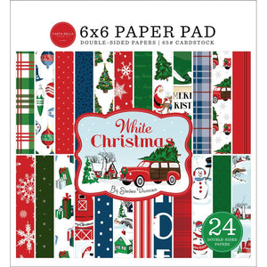 Carta Bella Double-Sided Paper Pad 6"X6" 24/Pkg - White Christmas