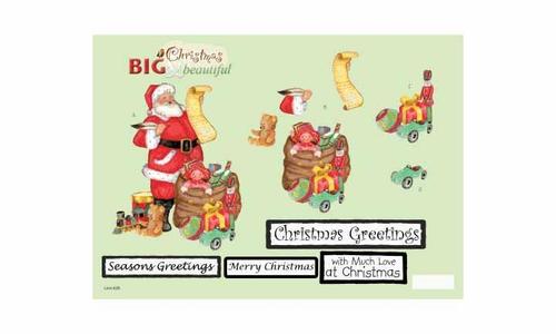 Craft UK Big & Beautiful Christmas - Santa Die-Cut Sheet