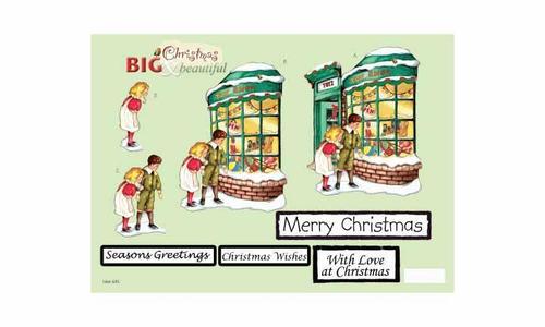 Craft UK Big & Beautiful - Christmas Shop Window Die-Cut Sheet
