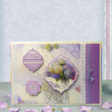 Hunkydory Luxury Topper Collection - Frosted Florals -Birthday Wishes