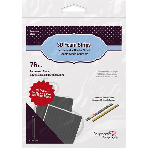 Scrapbook Adhesives 3D Foam Strips 76/Pkg