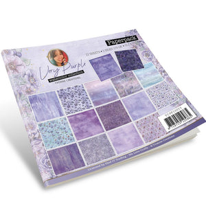 Find It Trading Yvonne Creations Paper Pack 6"X6" 22/Pkg - Very Purple, Double-Sided