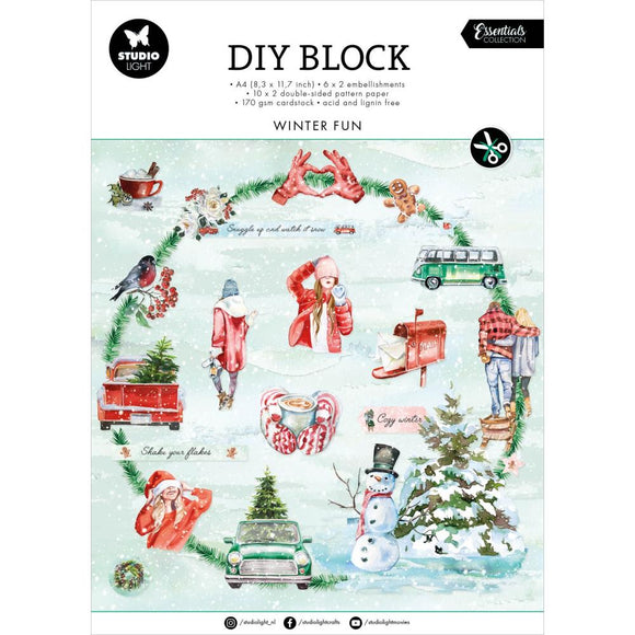 Studio Light Essentials DIY Block - Winter Fun