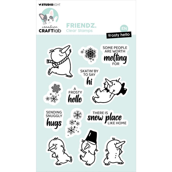 Studio Light Friendz Clear Stamps - Frosty Hello