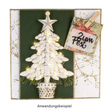 Micro Glitter Border Stickers 2mm in gold