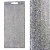 Micro Glitter Border Stickers 2mm in silver