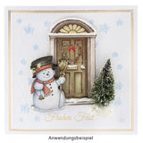 Easy 3D card toppers - Winter Doors