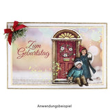 Easy 3D card toppers - Winter Doors