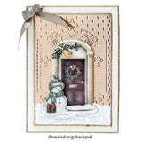 Easy 3D card toppers - Winter Doors