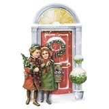 Easy 3D card toppers - Winter Doors
