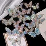 Clear Acetate Butterfly Sticker Packs - 20pcs - 2 varieties