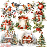 Cozy Christmas Sticker Pack (20 pcs)