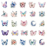 Clear Acetate Butterfly Stickers - 50pcs