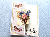 Easy 3D Die-Cut Topper - Vintage flowers and paper