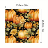 Harvest Pumpkin Single-Sided Paper Pack 6"X6" 24/Pkg