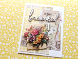 Easy 3D Die-Cut Topper - Vintage flowers and paper