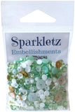 Buttons Galore Sparkletz Embellishment Pack 10g - Coconut Palms