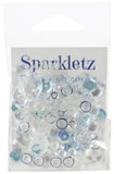 Buttons Galore Sparkletz Embellishment Pack 10g - Snow Crystals