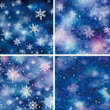 Frozen Winter Snowflake Single-Sided Paper Pack 6"X6" 24/Pkg