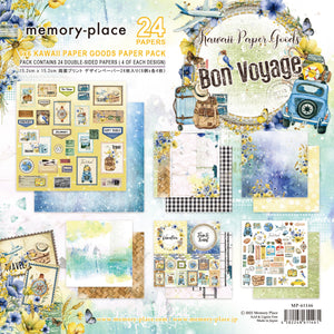Memory Place Double-Sided Paper Pack 6"X6" 24/Pkg - Bon Voyage