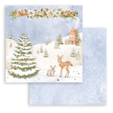 Stamperia Double-Sided Paper Pad 8"x8" 10/Pkg - Winter Valley