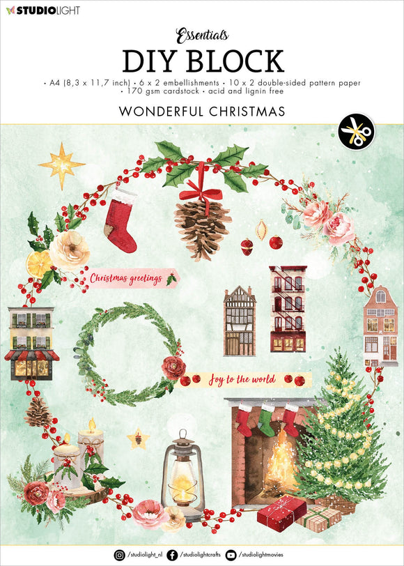 Studio Light Essentials DIY Block - Wonderful Christmas