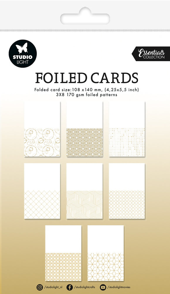 Studio Light Essentials Foiled Cards 4.25