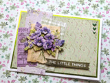 Easy 3D Die-Cut Topper - Vintage flowers and paper