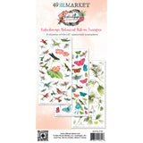 49 And Market Rub-On Transfer Set - Botanical, Kaleidoscope