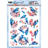 Find It Trading Berries Beauties Combo Pack 8"X8" - Happy Blue Birds