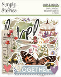 Simple Stories Double-Sided Paper & Ephemera Combo Pack - Simple Vintage Meadow Flowers