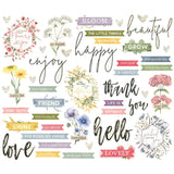 Simple Stories Double-Sided Paper & Ephemera Combo Pack - Simple Vintage Meadow Flowers