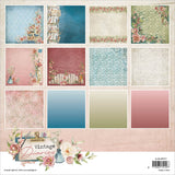 Studio Light Vintage Diaries Background Paper Pad 8"X8"