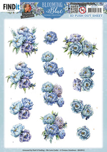 Find It Trading Yvonne Creations 3D Punchout Sheet - Blueberry, Blooming Blue