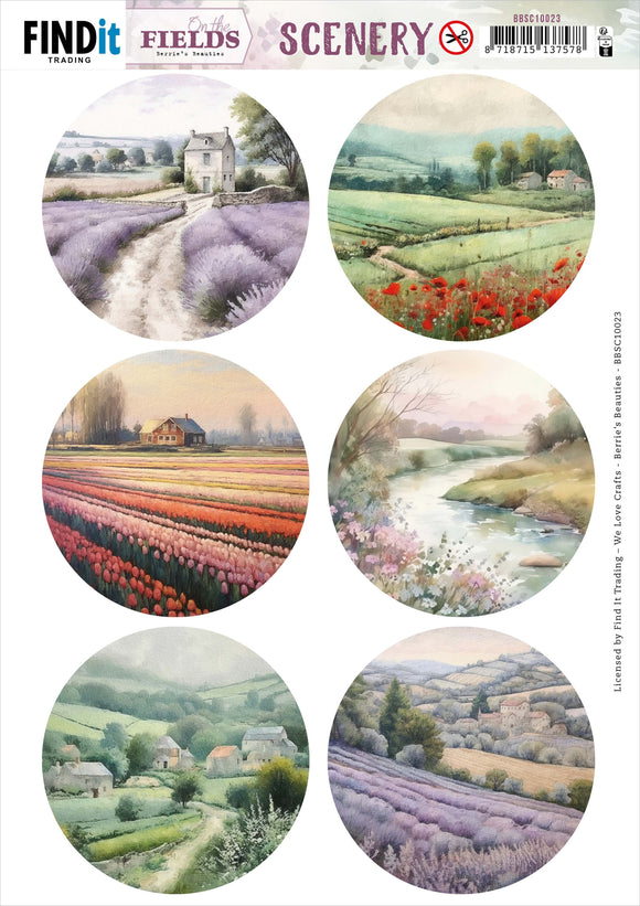 Find It Trading Berries Beauties 3D Push Out Sheet - Round, On The Fields