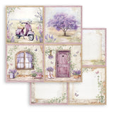 Stamperia Double-Sided Paper Pad 8"X8" 10/Pkg - Lavender