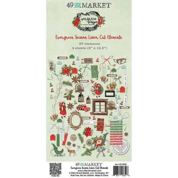 49 And Market Laser Cut Outs - Evergreen Season Element Set