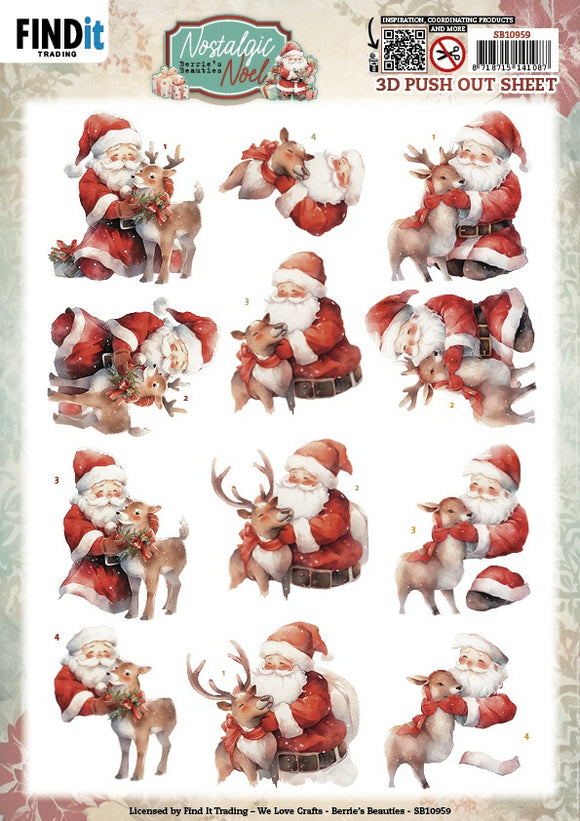 Find It Trading Berries Beauties Punchout Sheet  - Nostalgic Deer, Nostalgic Noel