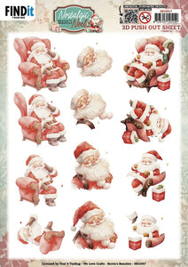 Find It Trading Berries Beauties Punchout Sheet  - Nostalgic Santa, Nostalgic Noel