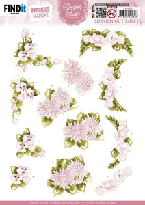 Find It Precious Marieke Punchout Sheet - Light Pink, Blossom Blush