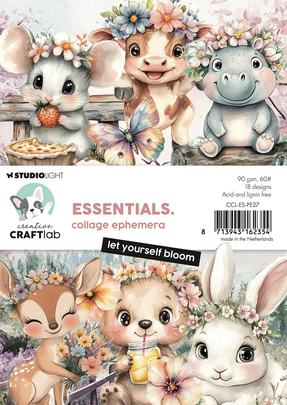 Studio Light Essentials Collage Ephemera 18/Pkg - Let Yourself Bloom