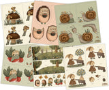 Craft Consortium 3D Decoupage 8"X8" Pad 18/Pkg - Amongst The Hedgerow