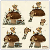 Craft Consortium 3D Decoupage 8"X8" Pad 18/Pkg - Amongst The Hedgerow