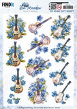 Find It Trading Berries Beauties Push Out Sheet - Music, Blue Meadow