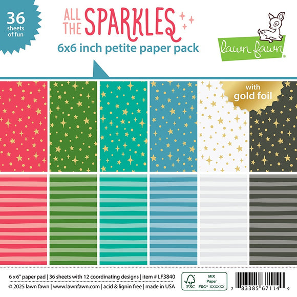 Lawn Fawn All the Sparkles Paper Pack - Petite Paper